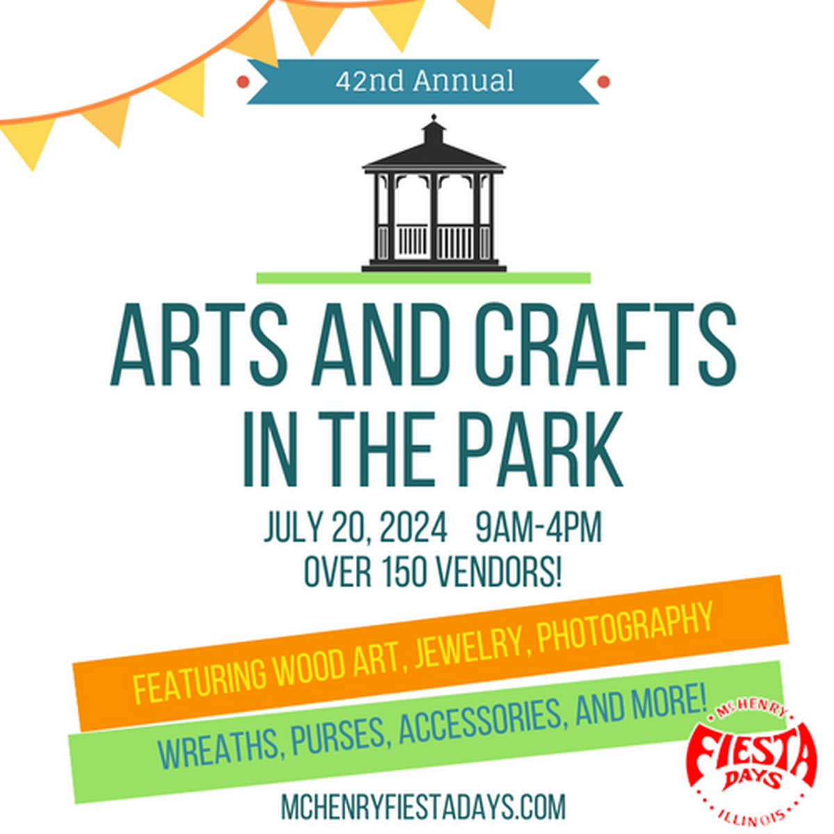 Arts and Crafts in the Park 2024 Jul 20, 2024 McHenry Area